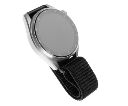 Pasek i akcesoria do zegarków FIXED Nylon Strap do Smartwatch (20mm) wide black FIXNST-20mm-BK